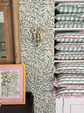 Load image into Gallery viewer, Green Scallop + Green Stripe Frill