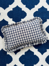Load image into Gallery viewer, Navy Gingham + Navy Gingham Frill
