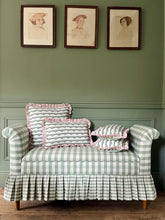 Load image into Gallery viewer, Green Scallop + Pink Stripe Frill