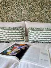 Load image into Gallery viewer, Green Scallop + Green Stripe Frill