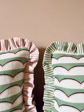 Load image into Gallery viewer, Green Scallop + Green Stripe Frill