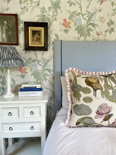 Load image into Gallery viewer, Botanical Multi Leaf + Pale Pink Linen Frill