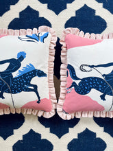 Load image into Gallery viewer, Pink Horse + Pink Stripe Frill