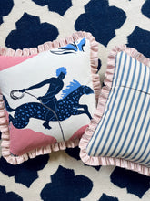 Load image into Gallery viewer, Pink Horse + Pink Stripe Frill