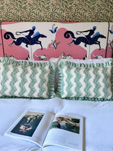 Load image into Gallery viewer, Green Scrolling Fern + Green Coral Frill