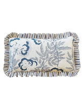 Load image into Gallery viewer, Navy Cloud + Navy Ticking Stripe Frill