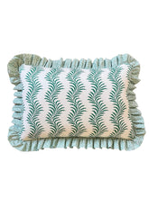 Load image into Gallery viewer, Green Scrolling Fern + Green Coral Frill