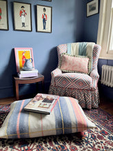 Load image into Gallery viewer, Dusky Pink Wave + Green Narrow Stripe Frill