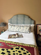 Load image into Gallery viewer, Navy Cloud + Navy Ticking Stripe Frill