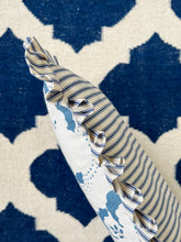 Load image into Gallery viewer, Navy Cloud + Navy Ticking Stripe Frill