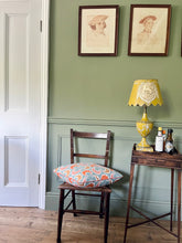 Load image into Gallery viewer, Teal Wavy Circle + Orange-Coral Piping