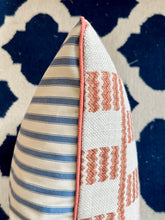 Load image into Gallery viewer, Orange Zigzag + Plain Orange Piping