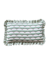 Load image into Gallery viewer, Green Scallop + Green Stripe Frill