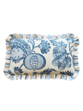 Load image into Gallery viewer, Blue Fruit + Blue Wide Stripe Frill