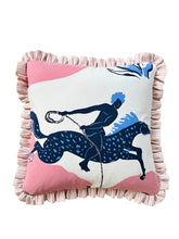 Load image into Gallery viewer, Pink Horse + Pink Stripe Frill