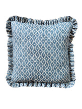 Load image into Gallery viewer, Blue Geometric Diamond + Blue Geometric Diamond Frill