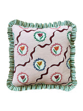 Load image into Gallery viewer, Pink Tulip + Green Stripe Frill