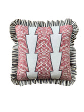Load image into Gallery viewer, Funky Red Stripe + Black Ticking Stripe Frill