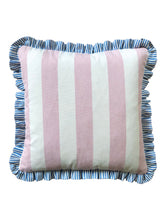 Load image into Gallery viewer, Pink Wide Stripe + Indigo Narrow Stripe Frill
