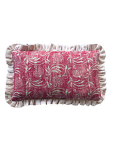 Load image into Gallery viewer, Red Pomegranate + Pink Stripe Frill
