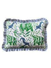 Load image into Gallery viewer, Tiger and Elephant + Blue Stripe Frill