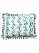 Load image into Gallery viewer, Green Scrolling Fern + Green Coral Frill