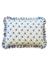 Load image into Gallery viewer, Blue Pretty Leaf + Blue Stripe Frill