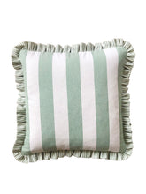 Load image into Gallery viewer, Sage Green Wide Stripe + Sage Green Narrow Stripe Frill