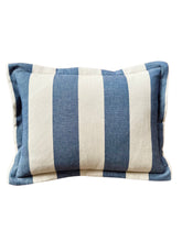 Load image into Gallery viewer, Denim and Ecru Wide Stripe + Oxford Border