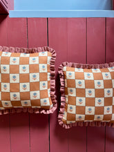 Load image into Gallery viewer, Indian Checks + Your Choice of Frill / Piping and Back Fabric
