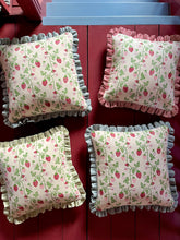 Load image into Gallery viewer, Red Strawberries + Your Choice of Frill / Piping and Back Fabric
