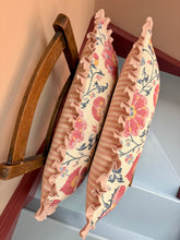 Load image into Gallery viewer, Pink Pretty Floral + Pale Pink Frill
