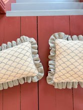 Load image into Gallery viewer, Pretty Blue Scallop + Pale Blue Frill
