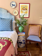 Load image into Gallery viewer, Blue Zigzag + Mid Blue Frill
