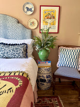 Load image into Gallery viewer, Blue Leopard + Pale Pink Frill

