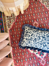 Load image into Gallery viewer, Blue Leopard + Pale Pink Frill
