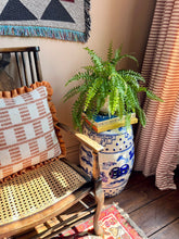 Load image into Gallery viewer, Rust Zigzag + Your Choice of Frill / Piping and Back Fabric
