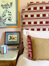 Load image into Gallery viewer, Ochre Ditsy + Deep Maroon Frill
