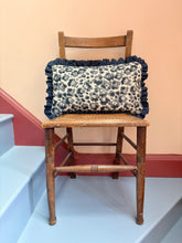 Load image into Gallery viewer, Blue Leopard + Pale Pink Frill
