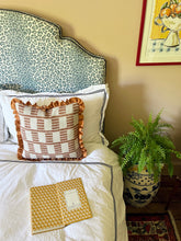 Load image into Gallery viewer, Rust Zigzag + Your Choice of Frill / Piping and Back Fabric
