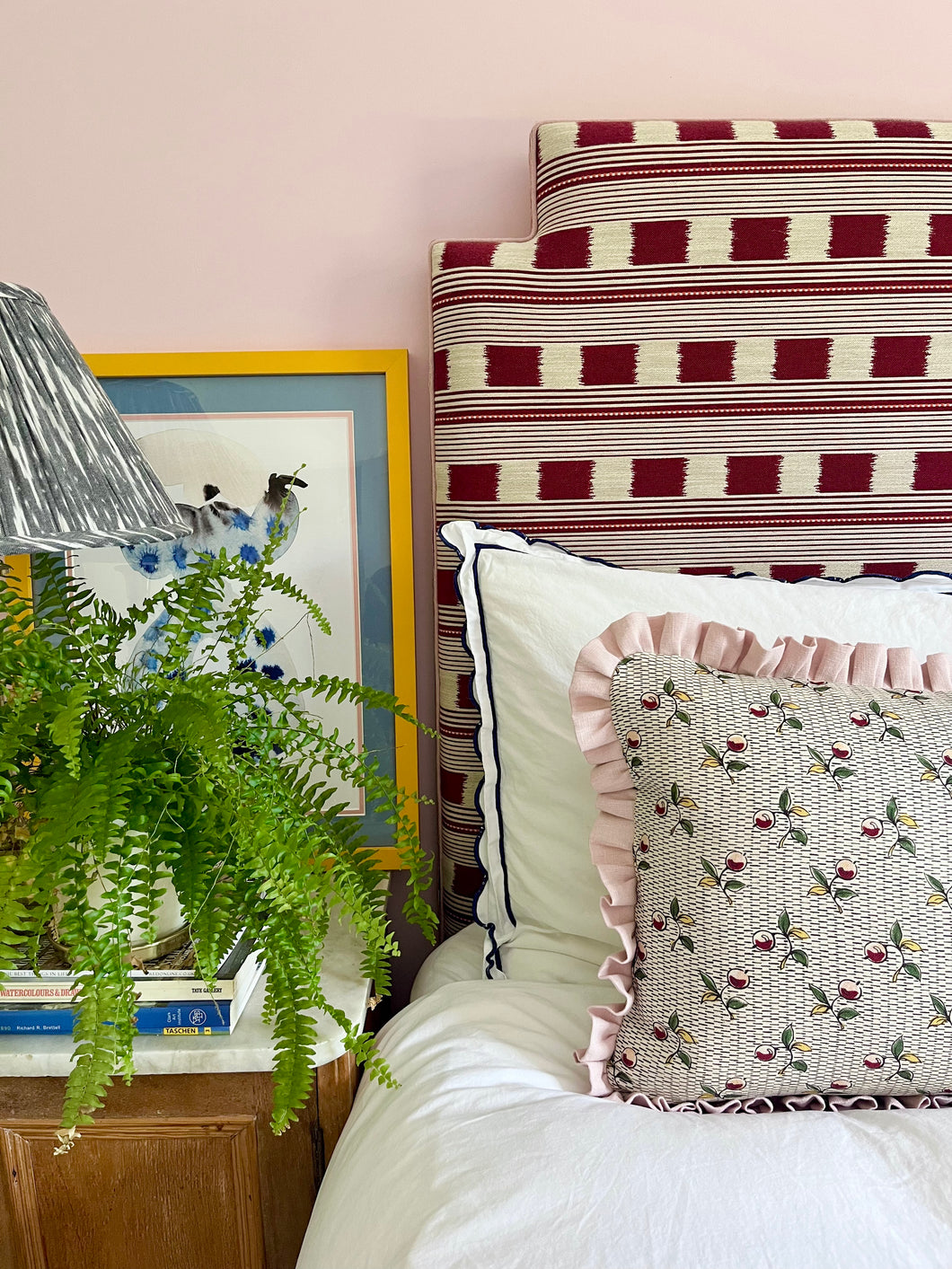 Multi Cherries + Your Choice of Frill / Piping and Back Fabric