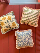 Load image into Gallery viewer, Ochre Pomegranate + Your Choice of Frill / Piping and Back Fabric
