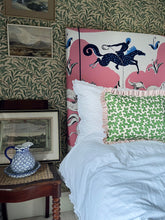 Load image into Gallery viewer, Green Squiggle + Your Choice of Frill / Piping and Back
