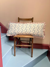Load image into Gallery viewer, Pretty Blue Stripe + Your Choice of Frill / Piping and Back Fabric
