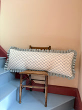 Load image into Gallery viewer, Pretty Blue Scallop + Your Choice of Frill / Piping and Back Fabric
