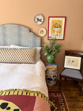 Load image into Gallery viewer, Multi Block Print + Your Choice of Frill / Piping and Back Fabric
