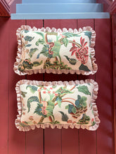 Load image into Gallery viewer, Green Botanical + Pale Pink Frill
