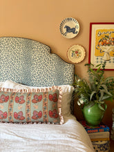 Load image into Gallery viewer, Blue Seraphina Stripe + Your Choice of Frill / Piping and Back Fabric
