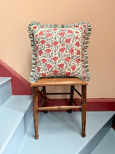 Load image into Gallery viewer, Blue and Red Floral + Pale Blue Frill
