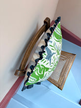 Load image into Gallery viewer, Green and Blue Jungle + Navy Frill and Red Candy Cane Piping
